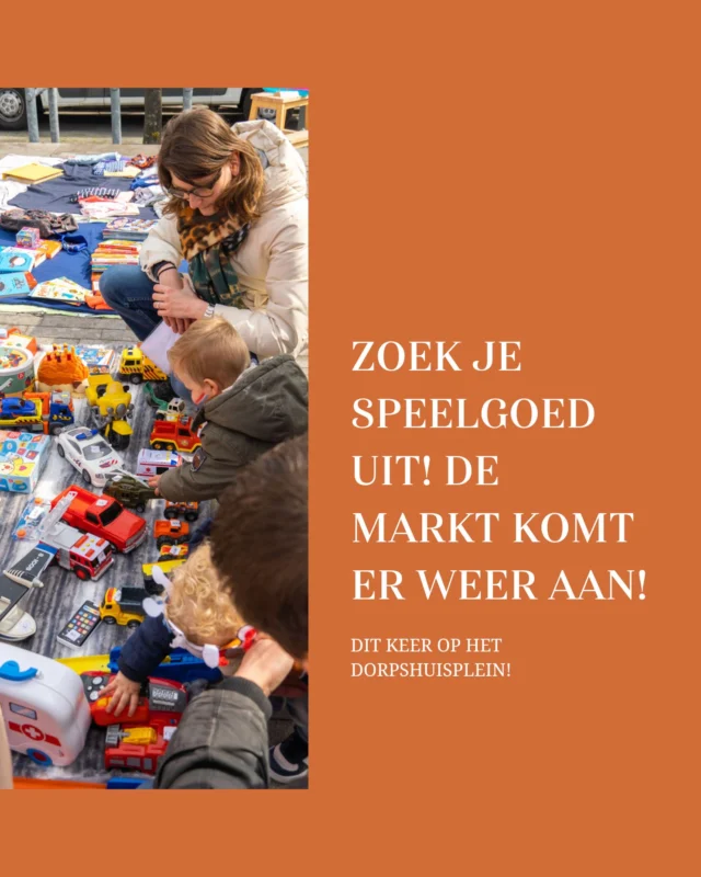 🧸 TIP! Zoek je speelgoed uit! 🧸
De kinderrommelmarkt komt eraan op 26 april van 11:00 tot 14:00 uur op het Dorpshuisplein! 🎉 Verkoop je speelgoed, boeken, en andere spullen en maak iemand anders blij met jouw oudjes! 🎁
Je mag vanaf 11.00 opbouwen dus kom lekker snuffelen of verkopen! Het wordt weer een gezellige boel! 😄 #Kinderrommelmarkt #Valkenburg #Verkoop #Speelgoed #Gezelligheid #Dorpshuisplein